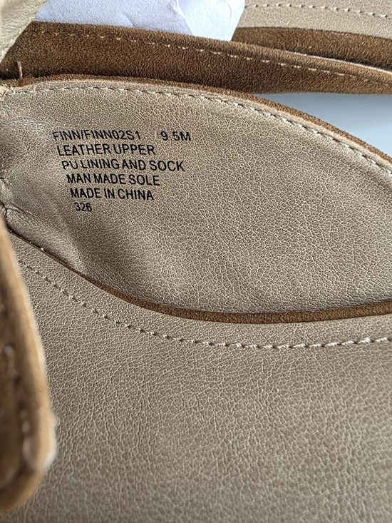 Steve Madden Tan Suede Chain-Trim Mules. - Picture 6 of 11